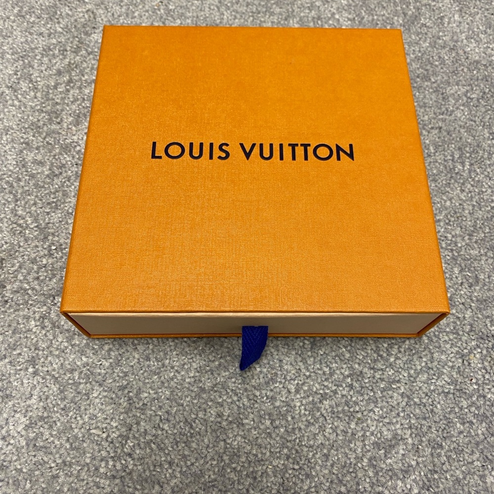 Louis Vuitton Orange Box with Blue Ribbon